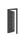 RIMINI – Modern Interior Door with Vertical Glass Insert
