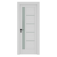 RIMINI – Modern Interior Door with Vertical Glass Insert